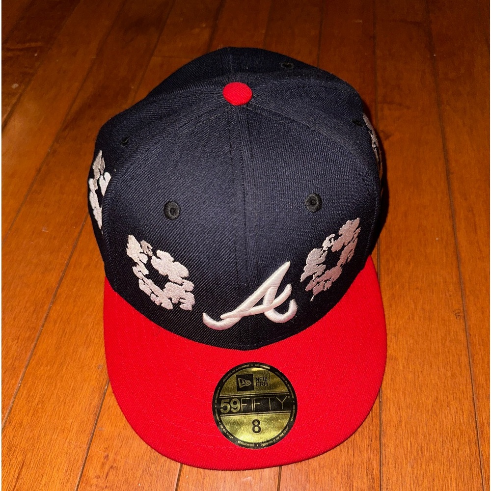 Denim tears blue and red baseball cap